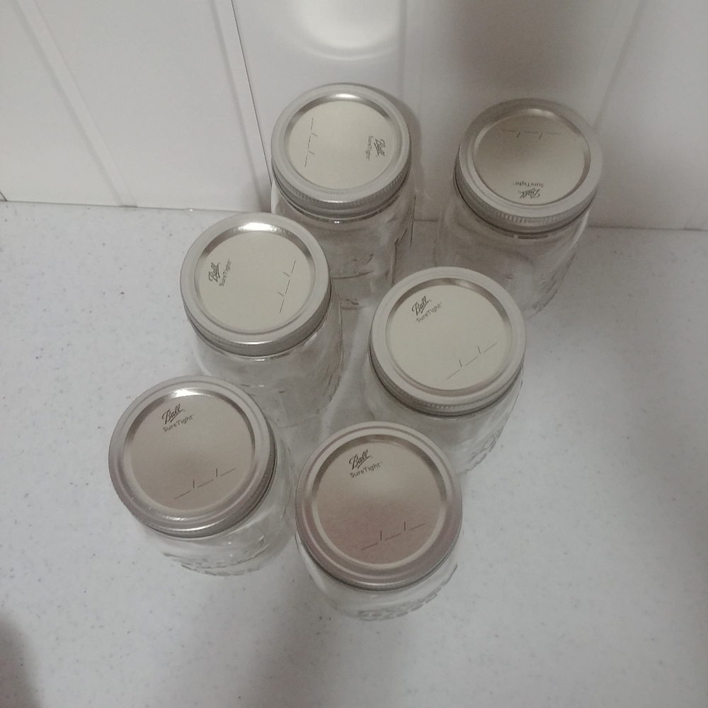 6 ball Mason jars 16oz - Picture 2 of 3